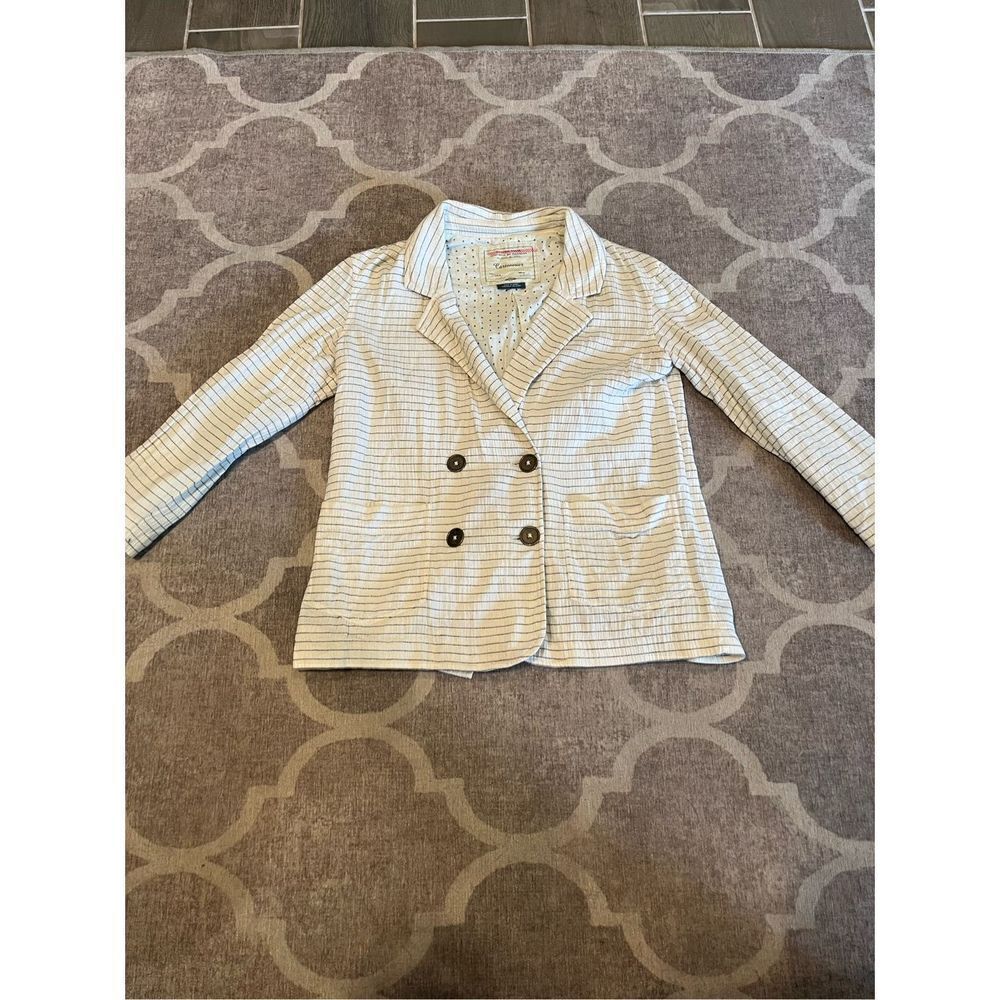 Anthropologie cartonnier striped lightweight blazer size xxs